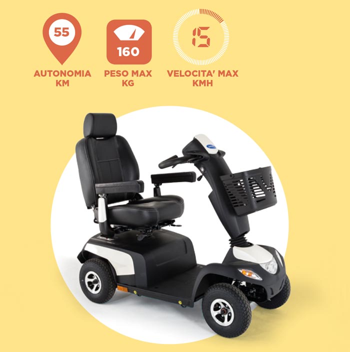 caratteristiche tecniche scooter elettrico Orion PRO